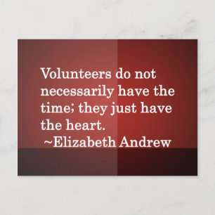 Volunteer Heart Briefkaart
