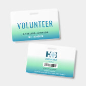 Volunteer-ID Badge (Voor- en achterkant)