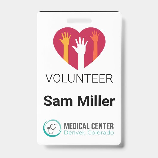 Volunteer Medical Kantoor ID Badge (Front)
