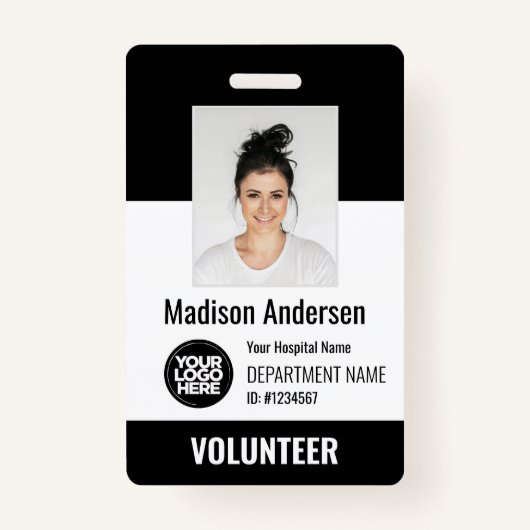 Volunteer Photo ID Badges with Clip or Lanyard (Devant)
