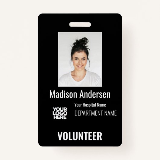 Volunteer Photo ID Badges with Clip or Lanyard (Devant)