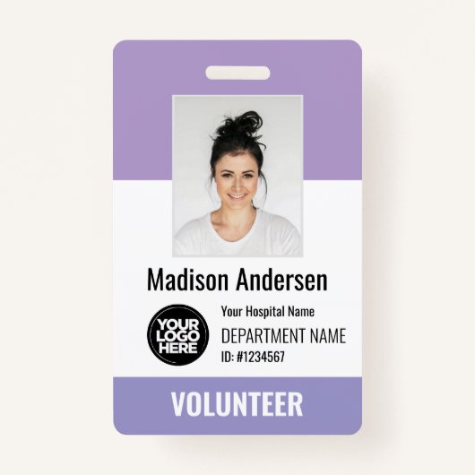 Volunteer Photo ID Badges with Clip or Lanyard (Devant)