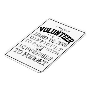Volunter Appreciation Dank u het manuscript witte  Magneet