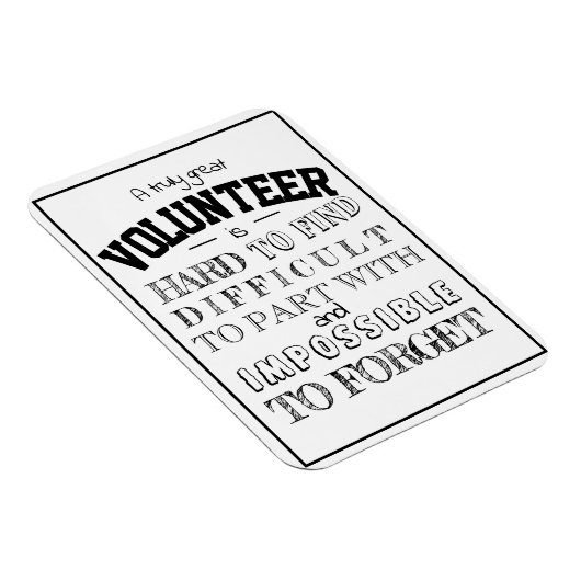Volunter Appreciation Dank u het manuscript witte  Magneet (Rechterzijde)