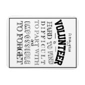 Volunter Appreciation Dank u het manuscript witte  Magneet (Horizontaal)