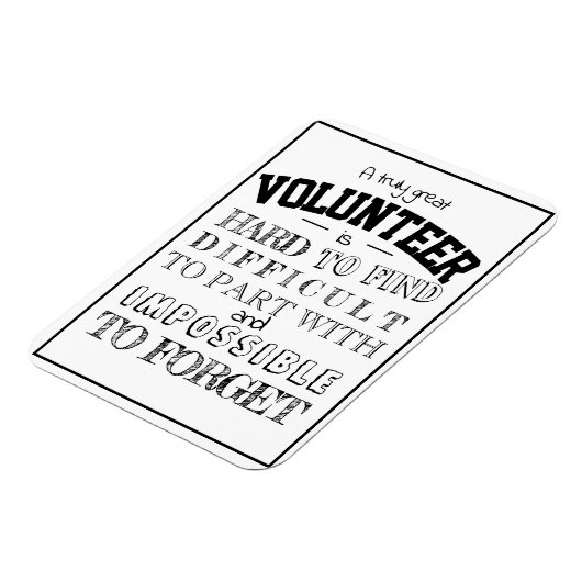 Volunter Appreciation Dank u het manuscript witte  Magneet (Linkerzijde)