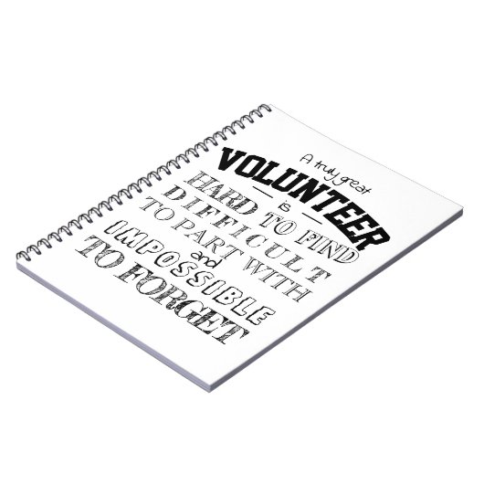 Volunter Appreciation Dank u het manuscript witte Notitieboek (Linkerzijde)