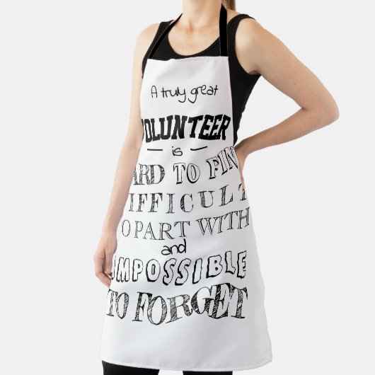Volunter Appreciation Dank u het manuscript witte  Schort (Insitu)