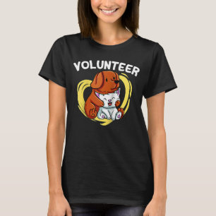 Voluntshulp dierredder vrijwilliger t-shirt