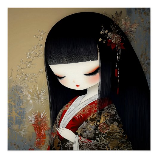 voluptueuze anime queen perfect poster (Voorkant)