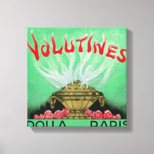 Volutines Perfume LabelParis, Frankrijk Canvas Afdruk