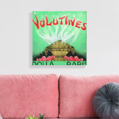Volutines Perfume LabelParis, Frankrijk Canvas Afdruk (Insitu (Woonkamer))