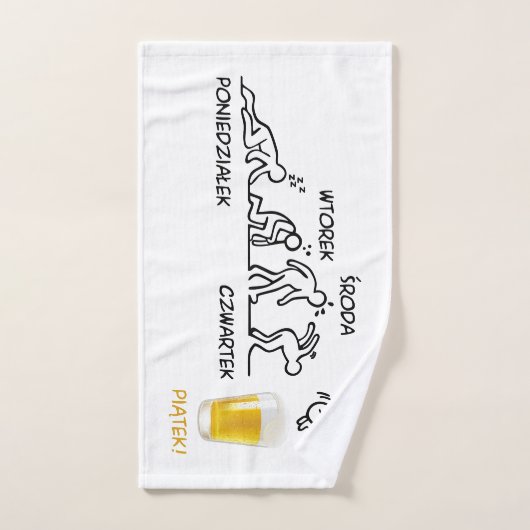 Volution de la bière (Serviette à main)