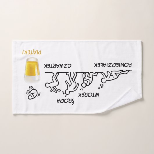 Volution de la bière (Serviette à main)