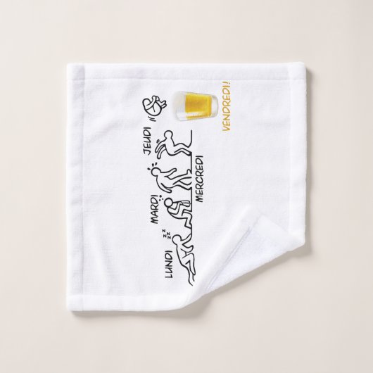 Volution de la bière (Gant de toilette)