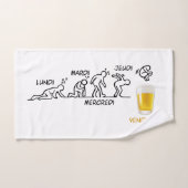 Volution de la bière (Serviette à main)