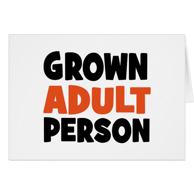 volwassen (Voorkant Horizontaal)