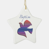 , volwassen Baptisme Dove Keramisch Ornament (Rechts)