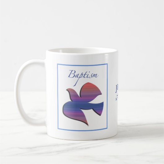 , volwassen Baptisme Dove Koffiemok (Links)