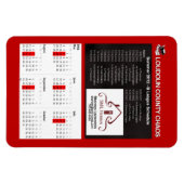 Volwassen Chaos - Zomer 2012 B League schema magne Magneet (Horizontaal)