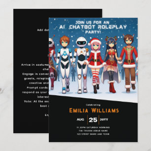 VOLWASSEN Chatbot Roleplay Feest Anime Robot Kerst Kaart