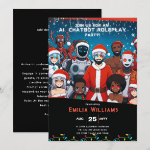 VOLWASSEN Chatbot Roleplay Feest Anime Robot Kerst Kaart