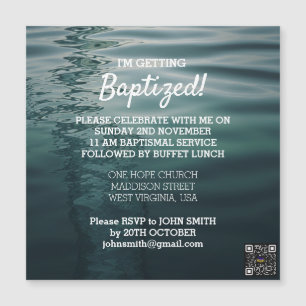 Volwassen doop magnetische Kaart