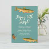 Volwassen Forel Vissen Thema Feest Uitnodigingen (Staand voorkant)