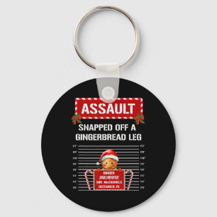 Volwassen Gingerbread Gevangene Kerstgroep Kerstwe Sleutelhanger