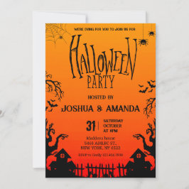 Volwassen Halloween feest Kaart