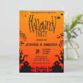 Volwassen Halloween feest Kaart (Staand voorkant)