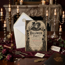 Volwassen Halloween-feest Vintage Gotische Schedel