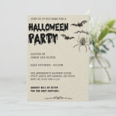 Volwassen Halloween  Kostuum Feest Kaart (Staand voorkant)