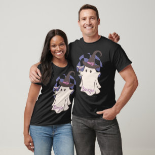 Volwassen Halloween Lief Geest Retro T-shirt