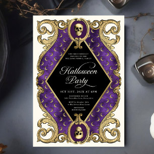 Volwassen Halloween Party Gold Vintage Kaart