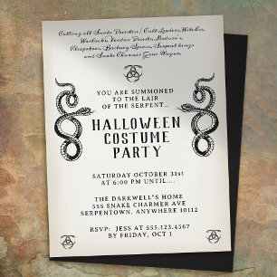 Volwassen Halloween Slangenfeest Flyer
