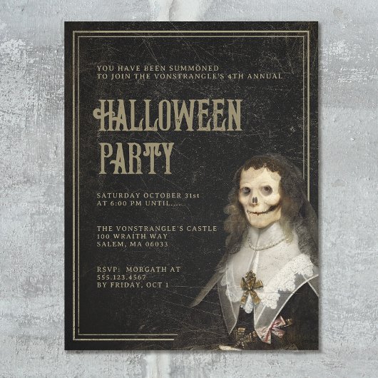 Volwassen Halloween Victoriaans Gothic Party Flyer