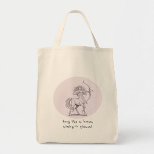 Volwassen Humor Gehangen Boogschutter Centaur Tote Bag