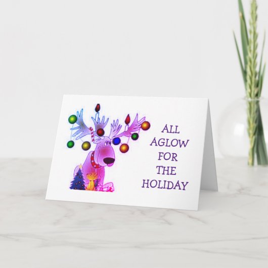 VOLWASSEN KERST "ALLES GLINSTERT VOOR KERSTIS" KAART (Voorkant)