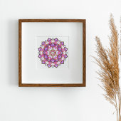 Volwassen kleuren Mandala Poster