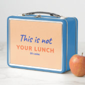 Volwassen lunchbox met grappig citaat (In situ)