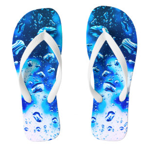 Volwassen Mannen/vrouwen, brede riem, blauwe regen Teenslippers