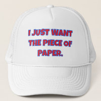 VOLWASSEN ONDERWIJS TRUCKER HAT "wil gewoon een di