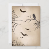 Volwassen Schedel Halloween Uitnodiging (Achterkant)