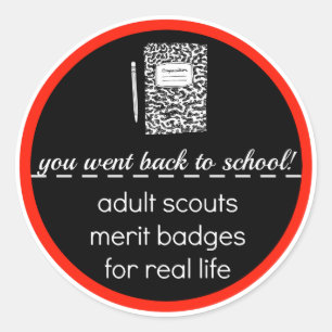 Volwassen Scouts: Verdienste Badges voor het echte Ronde Sticker