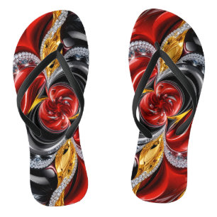 Volwassen slanke bandjes met Duitse kleuren Teenslippers