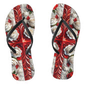 Volwassen slanke bandjes met Engelse Rozen Teenslippers (Voetbed)