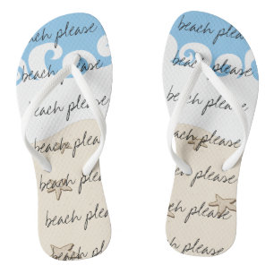 Volwassen Teenslippers "Star Shells, Beach Please"