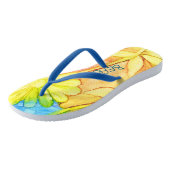 Volwassen Teenslippers "Yellow Flower" (Schuin)