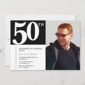 Volwassen verjaardag 50e verjaardag uitnodiging Ch (Voorkant)